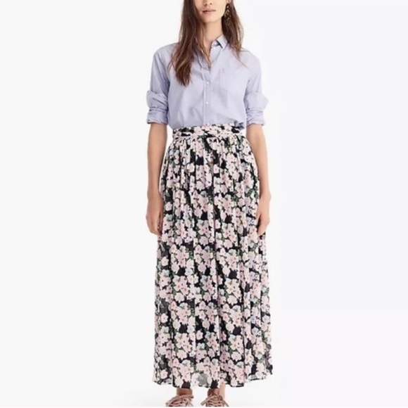 J. Crew Dresses & Skirts - J. Crew Point Sur Floral Maxi Skirt - Sz 12